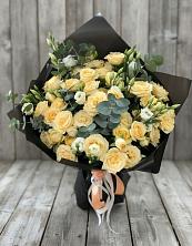 Букет цветов из:  Розы и Лизиантусы в Поселок Зверосовхоза