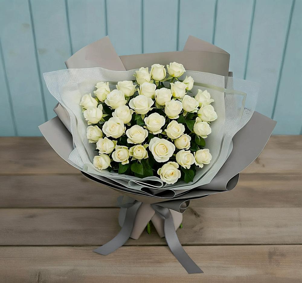 Букет Белоснежная нежность в Поселок Зверосовхоза