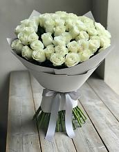 Букет 35 Белых роз в Поселок Зверосовхоза