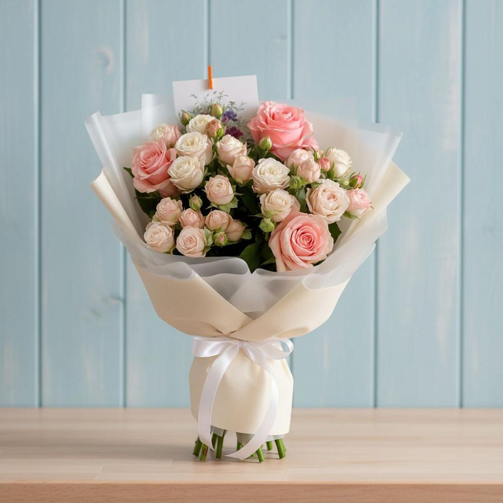 Букет цветов из: Розы в Поселок Зверосовхоза