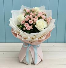 Букет цветов из:  Розы в Поселок Зверосовхоза