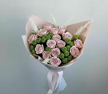 Букет цветов из:  Розы и Хризантемы в Поселок Зверосовхоза