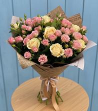 Букет цветов из:  Розы в Поселок Зверосовхоза