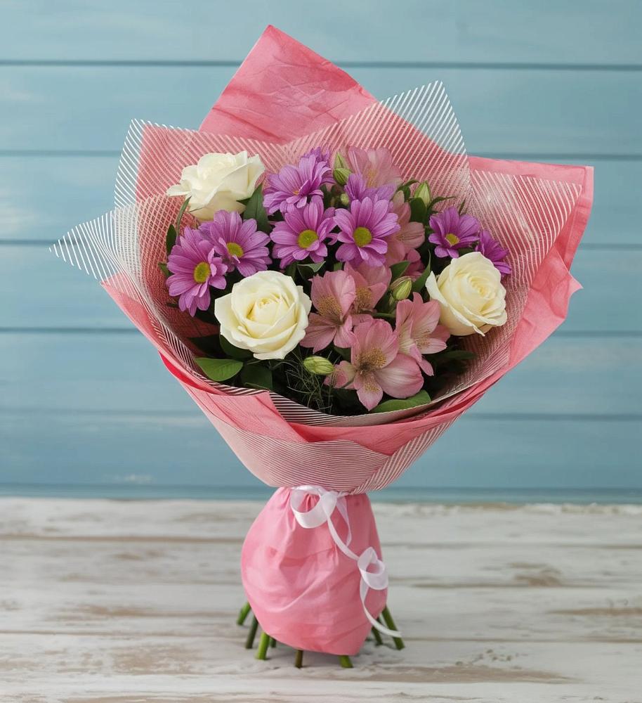 Букет цветов из: Герберы в Поселок Зверосовхоза