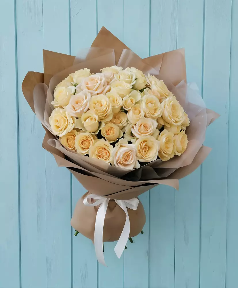 Букет Кремовое облако в Поселок Зверосовхоза